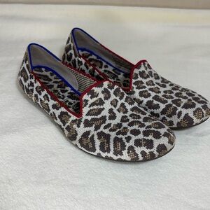 Rothy’s Mocha Spot Leopard Print Loafer Flats